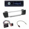 Radioeinbauset : Autoradio Caliber RMD021 USB/Micro-SD/FM-Tuner/AUX-IN + 1-DIN Radioblende Radio Blende Halterung schwarz + ISO-Adapter + Antennenadapter für BMW X3 (E83) 2004-08/2010