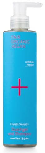 i+m® Duschgel & Shampoo 250ml · 2-in-1 Vegan Shampoo für Frauen, Männer & Kinder · pH-neutrales Duschgel für empfindliche Haut · Mit Aloe Vera & Jojoba · Naturkosmetik, Vegan