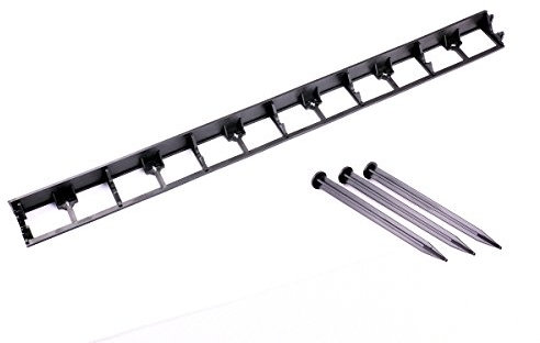 Kunststoff Garten Gras Rasen-Edge 10 m + 30 Heringe Flexible Einfassung Bordüre 78 mm Höhe