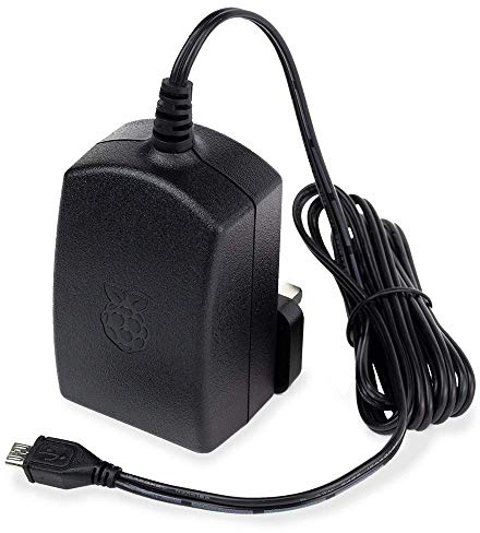 Stadium Stontronics Raspberry Fuente para 1B +/2B/3B/3B + USB 5 V 2.5 A Negro