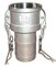 Raccord Camlock femelle - embout cannelé en inox - Type C - Ø A: 1''1/2 | Ø B: 40mm
