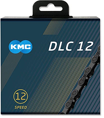 KMC Unisex – Erwachsene DLC 12-Fach Kette 1/2 x11/128, 126 Glieder, schwarz