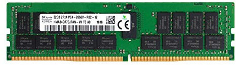 SK HYNIX 32GB PC4-2666V-R DDR4 ECC 2RX4 memoria RDIMM HMA84GR7CJR4N-VK