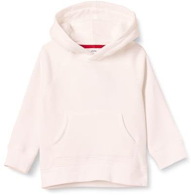 Amazon Essentials Felpe con Cappuccio in Pile Bambini e Ragazzi, Bianco, 11-12 Anni