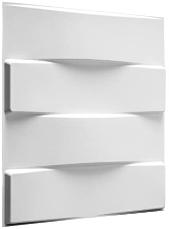 Wall 3D Panels 50x50 cm - 12 Boards (for 3 sqm2) Kitchen Decor, Living Room Style, Cladding, Covering DIY Art, Home Decorations, Decals, Kitchen Décor [Vaults] 12pcs 50cm(20) White