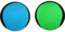 MAKFORT 2 Pcs Balle rebondissante d'eau de pour la Piscine et la mer Jeu de Sports Aquatiques d'amusement pour Adolescents Adultes la Famille et Les Amis (Bleu + Vert)
