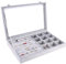 AUTOARK Ice Velvet Clear Lid 12 Grid Jewelry and 7 Slots Jewelry Rings Earrings Tray Showcase Display Organizer,AJU-026