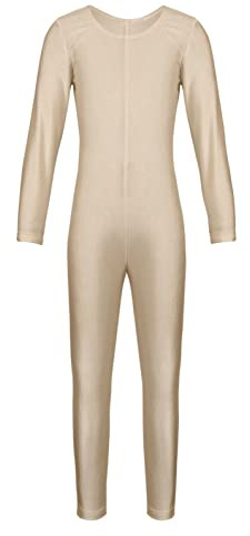 Yeahdor Kinder Mädchen Eiskunstlauf Body Langarm Turnanzug Gymnastikanzug Ganzkörperanzug Ballett Trikot Gymnastik Wettkampf Tanzkleidung
