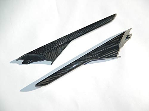 CaCsP Carbon Kotflügel Lufteinlässe Blinker Kiemen Fender Dekor Trim kompatibel mit BMW F90 M5 Competition