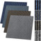 casa pura Teppichfliesen Bohemia 50x50 cm selbstliegend - 6 m² Set - strapazierfähiger Teppich Bodenbelag mit hochwertigem Schlingenflor - antistatisch mit Bitumen Rücken (Dunkelblau-blau, 24 Stück)
