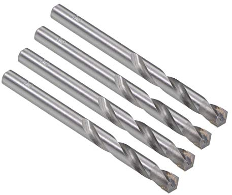 sourcing map 4 Stück Hartmetall Spiralbohrer Metallbohrer 7.2 mm für Edelstahl Kupfer Aluminium Zinklegierung Legierung Eisen
