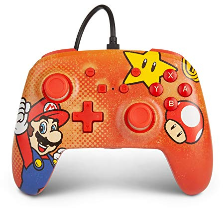 PowerA Controller cablato ottimizzato per Nintendo Switch - Mario Vintage