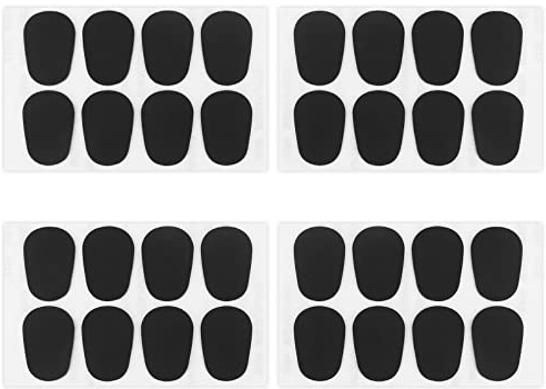 Anruyi 32 Stück Mundstück für Alt-Saxophon Silikon Mundstück-Patches 0.8 mm Sax Mundstück Pads Schwarz Mundstückkissen für Alto Und Tenorsaxophon Klarinette (2 * 2.7cm)