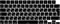 MiNGFi Silicone Russian Keyboard Cover for MacBook Pro/Max 14&16 M1-M4(A3112 A3401 A3185 A2485 A2780 A2991 A3403 A3186) Air 13,6&15,3 M2-M4(A3240 A2941 A3114 A3241) EU/ISO Layout - Black
