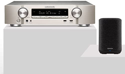 Marantz NR1510 Slim 5.2 Kanäle AV Receiver mit HEOS & Denon Home 150 Multiroom Lautsprecher mit HEOS Built-in und Alexa