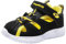 KangaROOS Unisex Kinder KI-Rock Lite EV Sneaker, Jet Black/Lemon Chrome