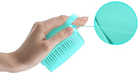 XTYPE Silicone Body Brush Shower Scrubber with Shower Gel Dispenser Function Soft Bath Massage Exfoliating Cleaning (Color : Green)