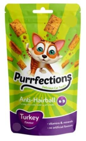 FabFinds Cat Treats Tasty Snacks with Taurine for Healthy Eyes & Heart Resalable Pack (Turkey, 1X 60g)