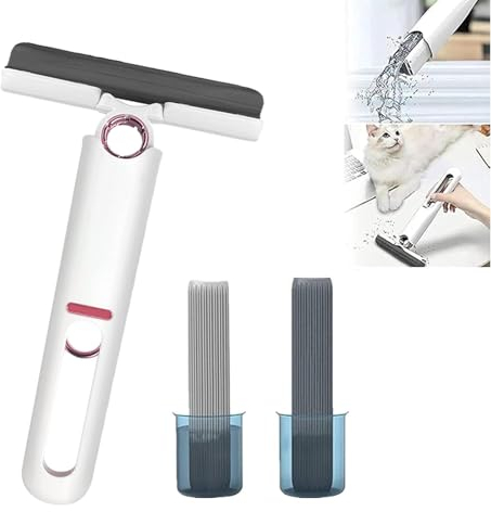 Mini trapeador portátil, mini mopa perezosa sin lavar a mano, fuerte y absorbente, mini fregona portátil autosucible para escritorio, vajilla, vidrio de escritorio
