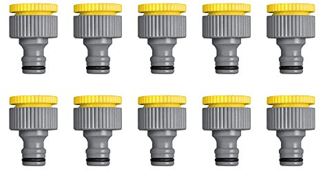 Jardibric - Lots de 10 Raccord D'arrosage (Nez de Robinet 3/4-1/2)
