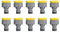 Jardibric - Lots de 10 Raccord D'arrosage (Nez de Robinet 3/4-1/2)