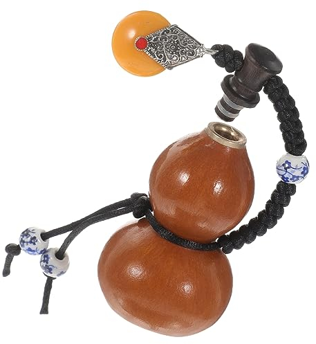 Cabilock Dekoration Natürliche Kürbisflasche Wasserflasche Weinflasche Kleiner Medizinkürbis Hohler Kalebasse-Kürbis Camping-Trinkkürbis Für Getränkehalter Ornament Chinesisches