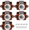 Jinlaili 5 pezzi Push Button Catch Door Lock,Pulsante Per Serratura Armadio,Serratura per mobili con pulsante di bloccaggio,Cupboard Door Catch Lock,Per Camper,Yacht,Cassetti