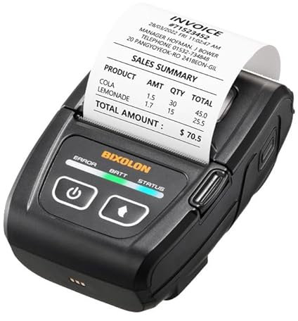 BIXOLON 2'' Mobile Receipt Printer 80mm/s 203dpi 3000 mAh