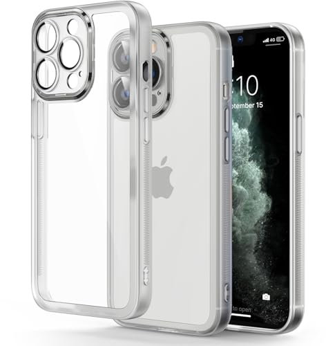 Honeyview Colored Clear Case for iPhone 11 Pro with Matte Border, Non-Yellowing, Shockproof, Armour Phone Cover for Apple iPhone 11 Pro - White