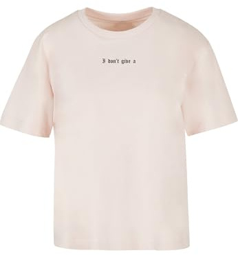 Miss Tee Damen I Don't Give A F Tee pink, XL