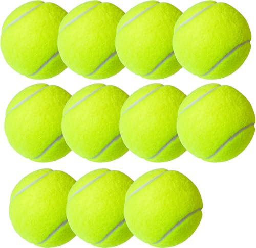 OUTDOORN 9er Tennisbälle - Wettkampf & Training - Tennisball gelb für Kinder & Hunde & Waschmaschine