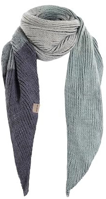 KNIT FACTORY - Remy Schal - Strickschal für Damen und Herren - Bequemer Schal mit Wolle - Hochwertige Qualität - Mehrfarbiger Herbst- und Winterschal - Arctic Stone - 200x50 cm