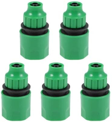 Quick Connector Hose Pipe Adapter Fitting 8mm Inner Diameter Hose Tubing for Garden Irrigation System 5pcs
