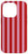 iPhone 14 Pro Cute Red and Pink Stripes Red Violet Purple Pink Pattern Case