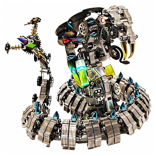 YLME 3D-Metall Puzzle Mechanische Metall Modellbausätze „King Cobra Metall-Modellbausätze zum Selberbauen Perfekte Raumdekoration und Geschenkauswahl (über 1000 Teile)