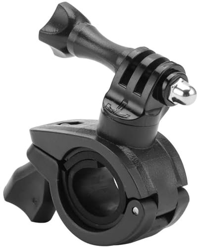 Supporto Camera Moto, Clip per Manubrio Girevole, Supporto Bici Bicicletta Moto Manubrio per Morsetto per videocamera GoPro,Nero