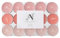 Aroma Naturals London Scented Tealight Candles Bag | 4 Hour Burn Time | Standard Size D3.77 x H1.45cm | Three Tone Coloured Wax & Aluminium Cups | Pack of 30 Tea Lights Scent (Wild Roses)