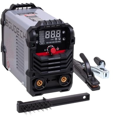 Boudech Soldering 160 - Saldatrice Inverter MMA 160A a Elettrodo 230V con Display a LED portatile con Accessori