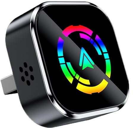 AndThere Adaptateur Carplay sans Fil, Dongle Car Play Voiture Cle Carplay sans Fil Bluetooth 5.0 Easy Connect, Wireless Carplay Adapter Clé USB Car Play Plug and Play Rapide et Stable
