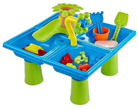 Generisch Sand Und Wasserspieltisch, Wasserspielzeug Kinder Outdoor, Sandstrand Spielzeug Für Draußen, Sandkasten Spielset Für Den Garten, Badespielzeug Kinder