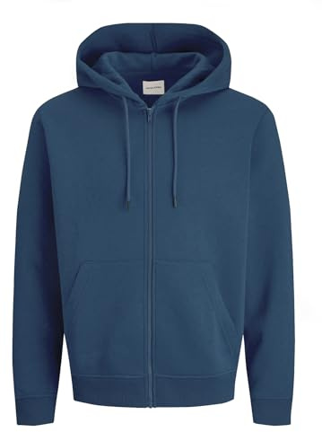 JACK & JONES Herren JJEBRADLEY Sweat Zip Hood Kapuzenjacke, Insignia Blue, XL