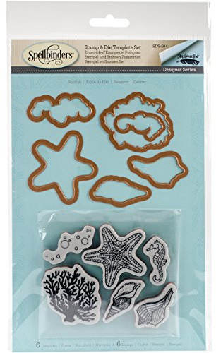 Spellbinders Starfish Stamp and Die Set, Multi-Colour