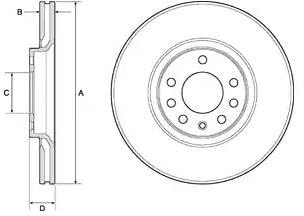 DELPHI BG3770C 2x Bremsscheiben Vorne Ø308mm Belüftet Kompatibel mit OPEL Corsa D Schrägheck S07 1515083 4567798 5084769
