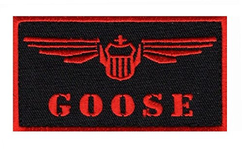 Miltacusa Goose Nick Bradshaw Top Gun Film Iron on Sew on Patch (MTP2), Mehrfarbig