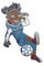 UEFA EURO 2020™ - Pin's Skillzy Mascotte Officielle - en pose croisée - 4 cm