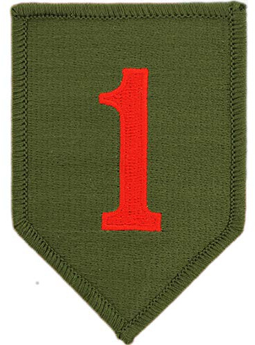 United States Army 1st Inf Div Aufnäher bestickt Aufbügler Vollfarbig.