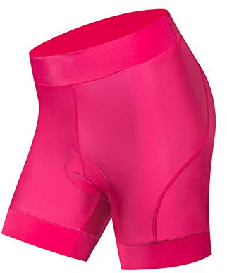 Weimostar Radhose Damen Fahrrad Gel Silikon Gepolsterte MTB Fahrradshorts Mountain Road Racing Strumpfhose Hose Reiten Fahrrad Unterwäsche Kleidung Sommer schnell trocknen Rose S.