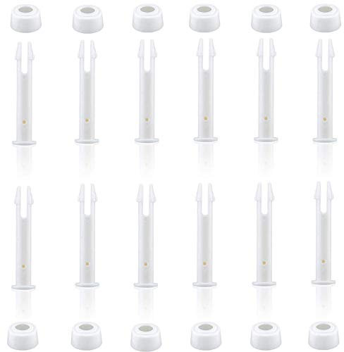 YUANHONGJIAN 12Pcs Plastic Pool Joint Pins Prism Frame Pools Replacement Parts Rubber Pool Seals for Intex 10ft-12ft Pools Pin Replacement