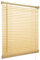AQS INTERNATIONAL Easy Fit Multiple Size PVC Venetian Blind Drop 150cm Large Window Easy Fit Curtains Trimmable Shutters Twist Open Close Home Blinds (Natural, 105cm Wide (41.3) x 150cm)