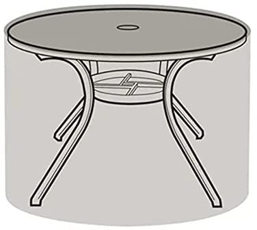 AWSAD Rund Gartenmöbel Abdeckung Winddicht UV-beständig Wasserdichtes Schutzhülle Abdeckplane Outdoor Möbel Abdeckung für Gartentisch Sitzgruppe Möbelsets (Color : Transparent, Size : 140x90cm)